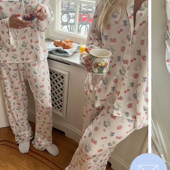 Djerf Avenue Go Slow Summer Berries pajama set - Picture 7 of 15